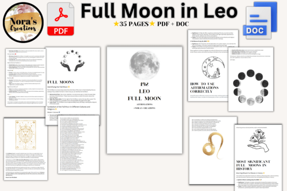🌙 192 Full Moon in Leo Affirmations: Ignite Your Confidence, Courage, and Creative Power