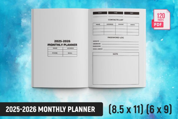 2025-2026 Monthly Planner KDP: A Practical Tool for Creative and Professional Productivity