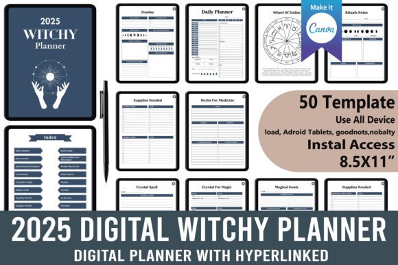 2025 Digital Witchy Planner