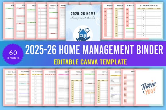 2025–26 Home Management Binder