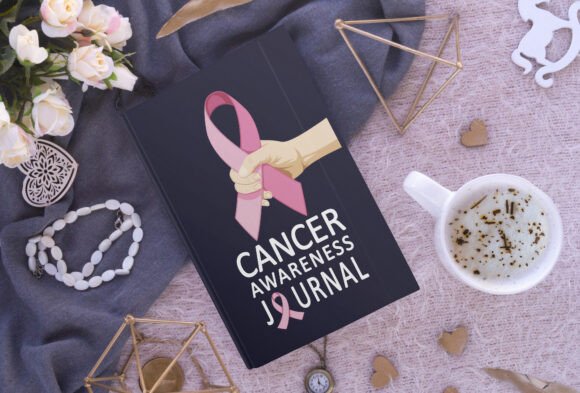 Cancer Awareness Journal Cover Design