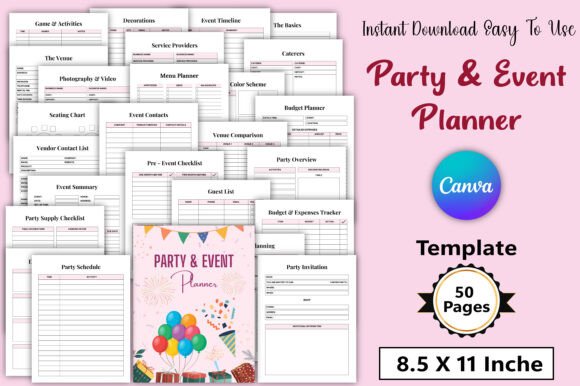 Editable Party Event Planner: A Strategic Tool for Purposeful Planning and Professional Execution