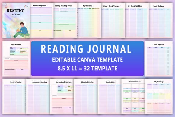 Editable Reading Journal Interior