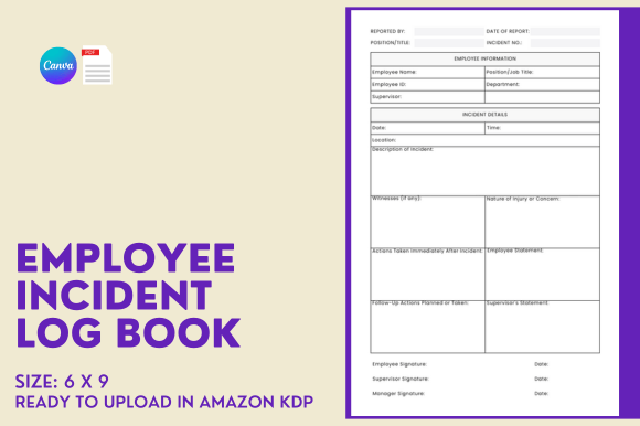 Employee Incident Log Book KDP Interior: A Comprehensive Guide for Business Owners