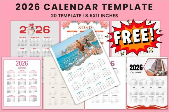 Free 2026 Calendar Template KDP Interior: A Modern Tool for Efficient Planning and Productivity
