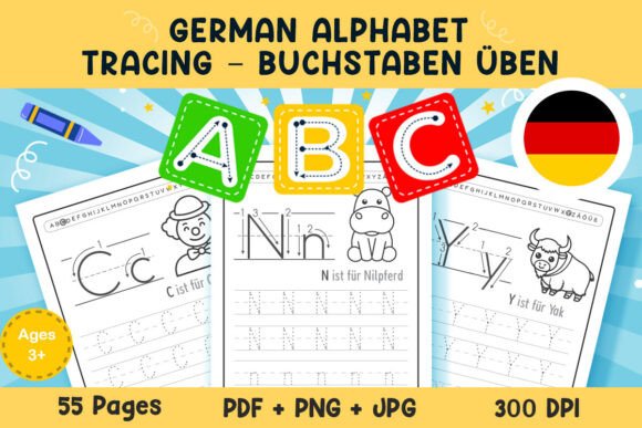 German Alphabet Tracing -Buchstaben üben