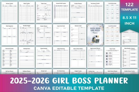 Girl Boss Planner 2025-2026