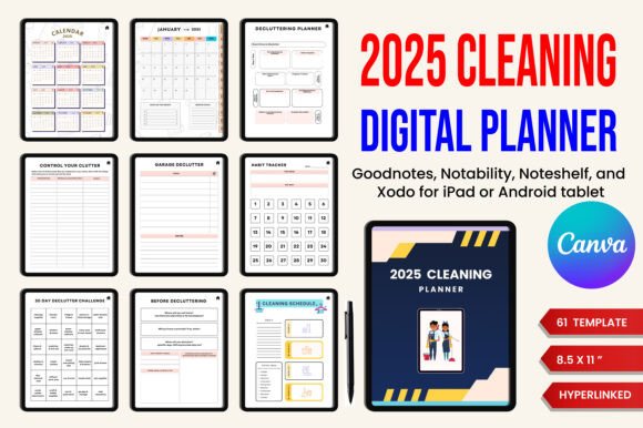 Mastering Your Space: The 2025 Digital Cleaning Planner for a Clutter-Free Life